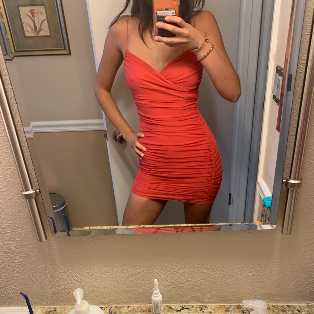 Leith Tight French Rose/Hot Pink Cocktail Dress